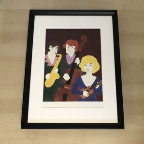 kj ★額装品★ 和田誠 映画 お熱いのがお好き マリリンモンロー A3サイズ額入り ポスター風デザイン 貴重イラスト ジャックレモン dvd cd