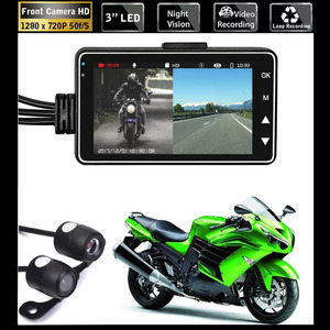 ドライブレコーダー バイク用 オートバイ用 前後カメラ同時録画 常時録画