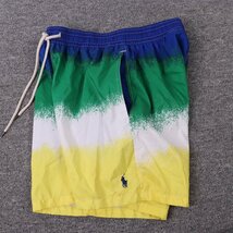 【未使用品】POLO RalphLauren(ポロラルフローレン) メンズS【スイムショーツ】タイダイ青緑白黄 水着(古着)pt28_画像7