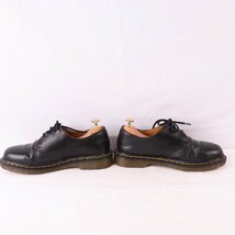 ドクターマーチン UK6/24.5cm～25.0cm/3ホール 黒 ブラック ブーツ レザー メンズ レディース drmartens 古着 中古 dm3587_画像6