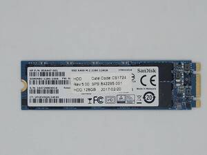 【M.2 SSD128GB】★サンディス SanDisk ★(管:CW3-SD-804914)■SD8SN8U-128G-1006 ■動作確認済み フォーマット済み