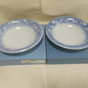 private label スープ皿 20.5cm 3枚 未使用品 花柄2枚箱付き、蝶結び柄1枚箱なし