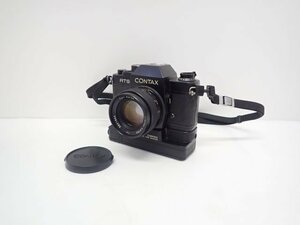 CONTAX RTS コンタックス フィルム一眼レフカメラ ボディ + レンズ Carl Zeiss Planar 50mm F1.4 T* リアルタイムワインダー付 ♪ 6604D-1