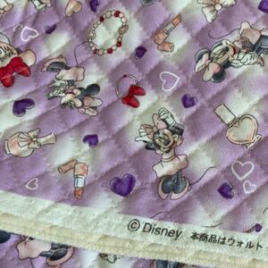 ミニーちゃん コスメ柄 キルト生地 ハギレ ハンドメイド