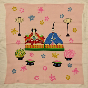  Hinamatsuri * furoshiki tapestry also crepe-de-chine ... festival ....... sama 67×67cm two width two width 080280-12 IGSMSHK