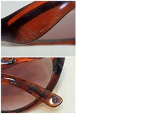 s205u　中古　サングラス　茶色　眼鏡フレーム　めがね　部品パーツ取り用　ジャンク_画像10
