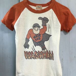 used 子供服「 WASK 半袖 Tシャツ 110サイズ 」朱色 スーパーマン柄 / 子供服 男の子 / かわいいデザインのTシャツ / べべ