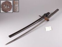 古美術 時代武具 刀 67.8cm 祐定 在銘 登録付 拵え 外装 時代物 極上品 初だし品 3694_画像1