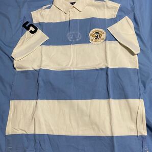 【新品未使用】KENT ボーダー柄半袖ラガーシャツ L