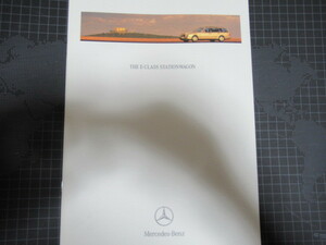 Mercedes-Benz メルセデスベンツ ベンツ E-CLASS STATIONWAGON 1998年 カタログ E レア資料ジャンク 経年の擦れ汚れ