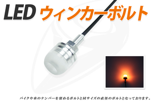 LED ボルト1個 eagle eye ウィンカーLED シルバー　イントルーダー グラストラッカー バンバン200 送料無料