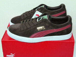 ●新品PUMA CLYDE PREMIUM BLACK COFFEE-RIO RED US9 27cm