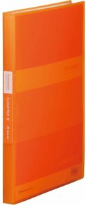 キングジム シンプリ-ズクリアーファイル(透明)40P オレンジ A4S 184TSPWオレ