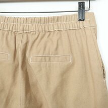 オリーブ デ オリーブ OLIVE des OLIVE★ロングワイドパンツ デニム サイズM ウエスト後ろゴム入り♪差し色ゴールド♪春物 モカ系＊W2045_画像5