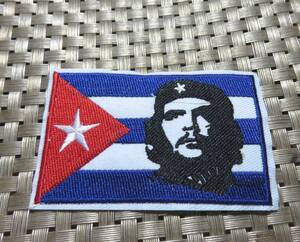 国旗柄◆新品チェ・ゲバラ　Che Guevara　キューバ 　革命家　Ernesto Guevara　刺繍ワッペン（パッチ）◆ミリタリー・サバゲー◇ 激シブ