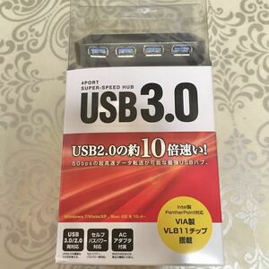 USB3.0ハブ 4ポート SANWA SUPPLY USB-HGW410BKN