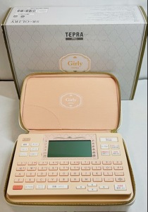 C-47665M 【美品】 KINGJIM キングジム ラベルライター TEPRA PRO テプラ プロ SR-GL2RY GIRLY ガーリー テプラ 4-18mm