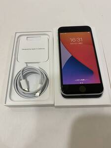 Y-47474NR 【美品】Apple iPhoneSE 64GB ホワイト 第2世代 A2296 MHGQ3J/A バッテリ100% SIMフリー