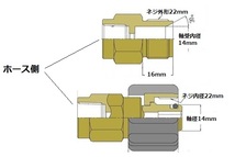 国産・高圧ホース 10ｍ3/8・3分　M22カプラー付 A/ililk y c ea_画像2