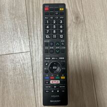 【ジャンク品】17年製 SHARP AQUOS 60V型 LC-60US40 4K VOD HDR対応 通電確認済 動作未確認 リモコン付 現状品_画像8