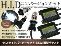 保証付★フルキット ヘッドライト リレーハーネス付属 バルブ バーナー バラスト 純正交換 薄型 12V 55W H4 HI/LO HIDキット 12000K_画像1