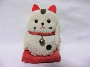 .. maneki-neko wood grain included doll . luck .. thing H9.