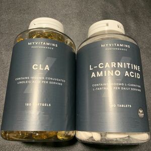 マイプロテイン L-カルニチン 180錠 + CLA 共役リノール酸 180錠 筋トレ ダイエット