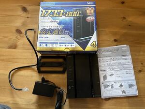 (美品)無線LANルーター PA-WG2600HP3 NEC Aterm Wi-Fi 付属品全てあり