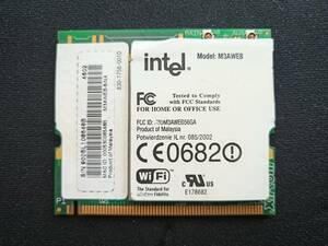 【ジャンク】 Intel Mini PCIカード　Model:M3AWEB
