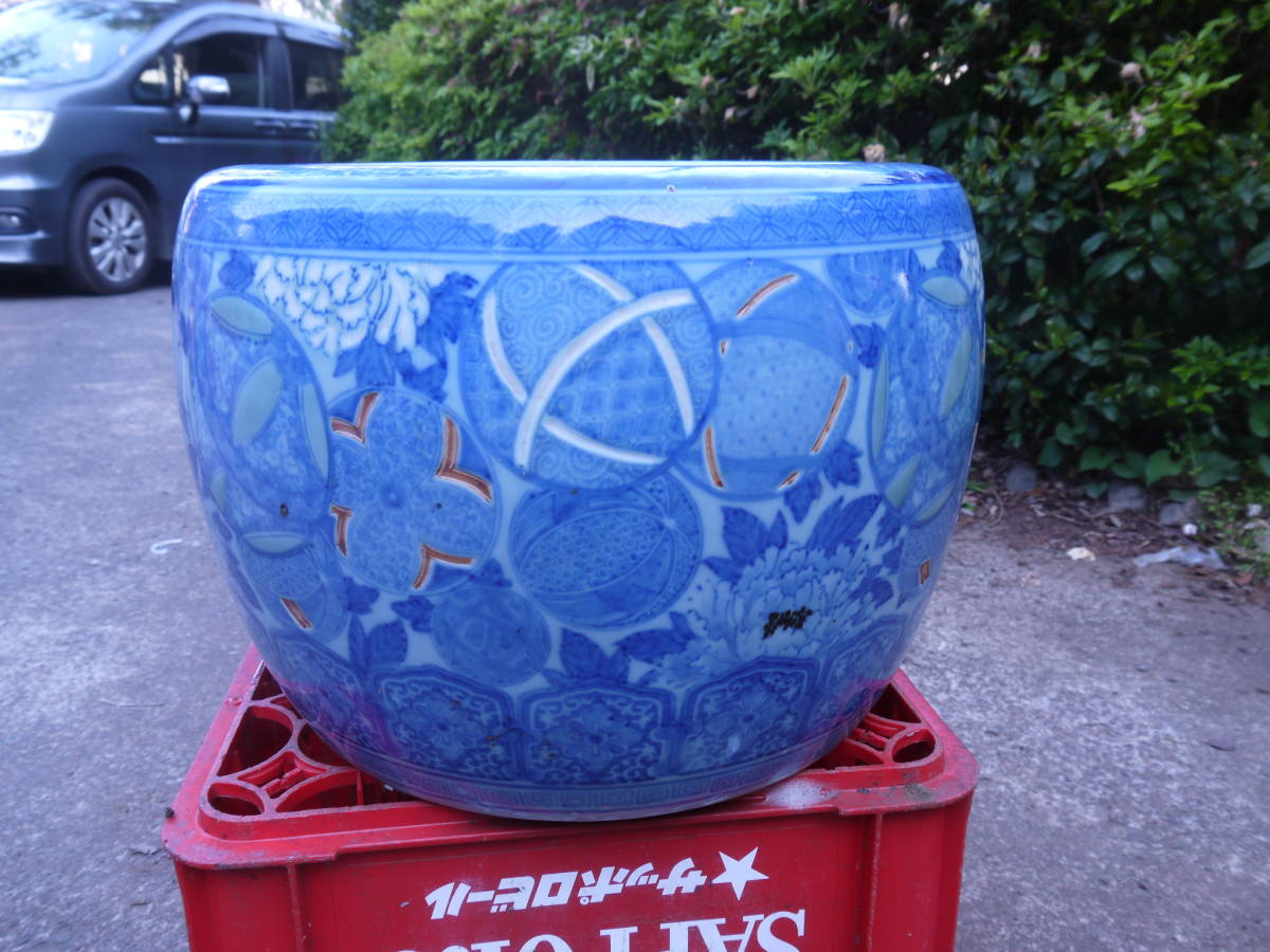 ヤフオク! -火鉢 陶器 染付の中古品・新品・未使用品一覧