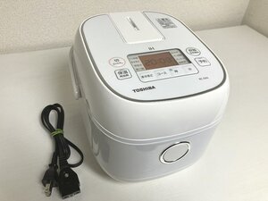 送料無料 ■ TOSHIBA 東芝 IHジャー炊飯器 RC-5XN 2021年製 3合炊き ホワイト