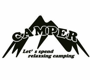 ★☆★ アウトドア キャンプ 山 camper カーパーツ カッティングステッカー ot (c_r)♪