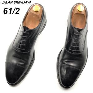 即決 JALAN SRIWIJAYA ジャランスリワヤ 24.5cm 6.5 98321 11120 メンズ レザーシューズ ストレートチップ 黒 ブラック 革靴 皮靴 ビジネス