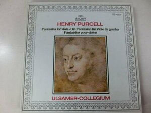 LP / ウルザーマー・コレギウム / パーセル：ヴィオールのためのファンタジー集 / Archiv / MA 5100 / 日本盤
