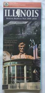 USA アメリカ　イリノイ　　道路地図　2009　－　2010
