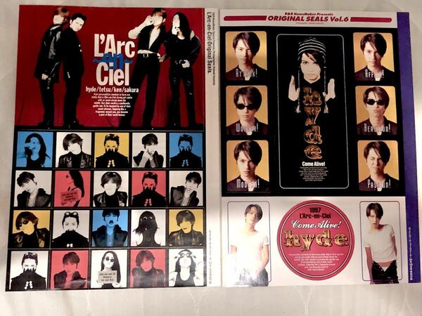 97's L'Arc〜en〜Ciel ラルクアンシエル ステッカー 2セット