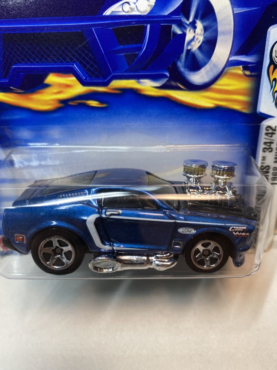 旧バンダイ【 フォード マスタング青】ブリキ自動車 tin toy car 箱付