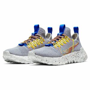 ☆NIKE SPACE HIPPIE 01 sustainable Flyknit 灰/青/オレンジ/黄 27.0cm ナイキ スペース ヒッピー 01 サステナブル スリッポン CZ6148-003