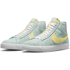 ☆NIKE SB ZOOM BLAZER MID PRM FADED ダスト加工 薄黄緑/薄黄/ピンク 26.0cm ナイキ SB ズーム ブレーザー ミッド プレミアム DA1839-300