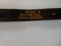 GENUINE FULL GRAN LEATHER(純正牛革のベルト）ブラウン_画像7