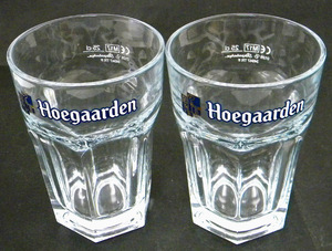 ★ Hoegaarden ヒューガルデン ★ オリジナルグラス / ベルギービール ビールジョッキ ビールグラス 【２個セット】