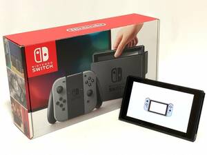 動作確認済 液晶画面キズなし Nintendo Switch 本体 ニンテンドー スイッチ 旧型 2018年製 任天堂 付属品なし ゲーム機 箱付き １円～