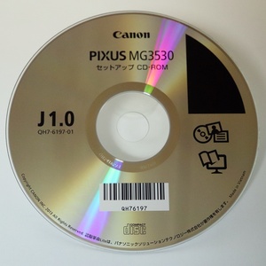 キャノン インクジェット複合機 PIXUS MG3530 セットアップCD-ROM １枚　J1.0　Canon
