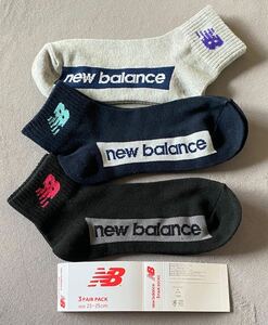 newbalance ニューバランス レディースソックス 23〜25cm 3足
