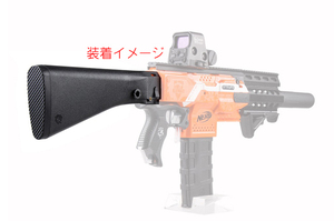 ■ 送料無料 ■ 新品 未使用 WORKER ストック 黒 NERF ナーフ 改造 カスタム ストライフ モジュラス リタリエイター などに！