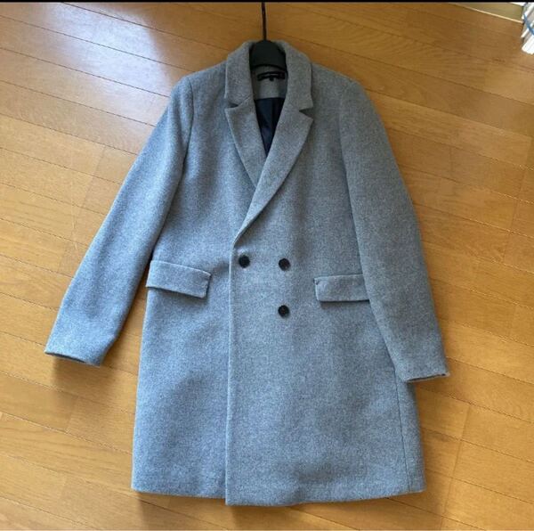 ZARA グレー チェスターコート ロングコート