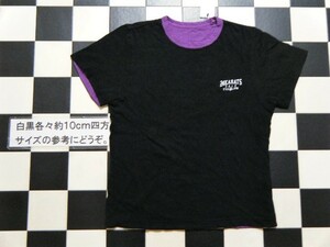 24カラッツ 半袖 Tシャツ 150cm 黒紫 れ0701　リバーシブル