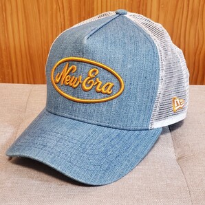 値引不可 NEW ERA 刺繍 メッシュキャップ スナップバック フリー デニムベースボールキャップ