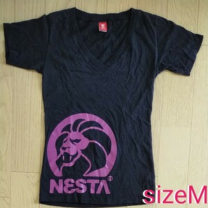 NESTA　VネックTシャツ　sizeM