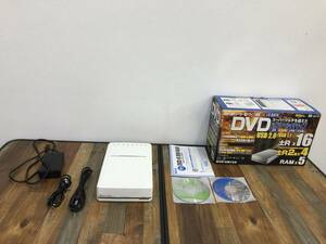 ジャンク 家電 DVDハイパーマルチドライブ DVR-UM16A I・O DATA アイ・オー・データ 2層DVD±R対応 現状品 H220530-24